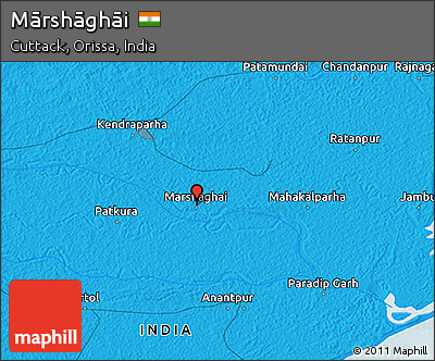 Political 3D Map of Mārshāghāi