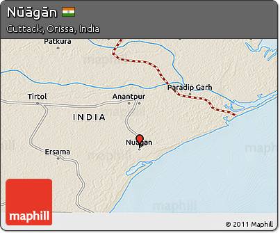 Shaded Relief 3D Map of Nūāgān