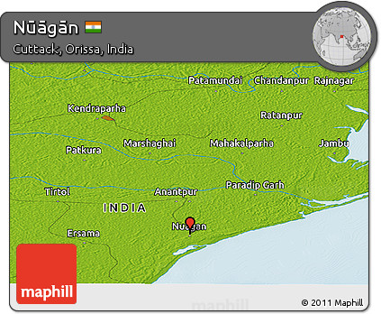 Physical Panoramic Map of Nūāgān