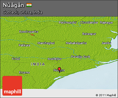 Physical Panoramic Map of Nūāgān