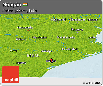 Physical Panoramic Map of Nūāgān