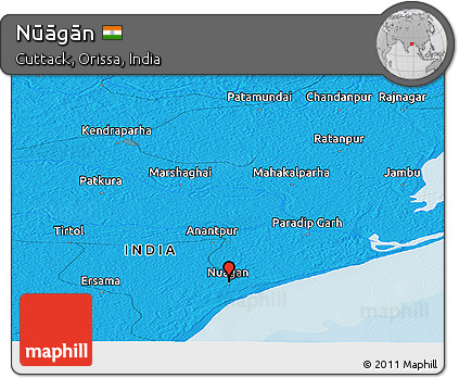 Political Panoramic Map of Nūāgān