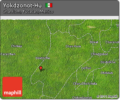Satellite 3D Map of Yokdzonot-Hu