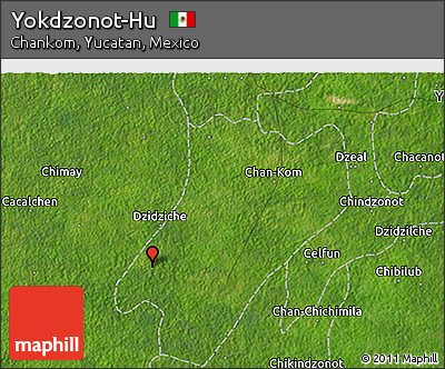 Satellite 3D Map of Yokdzonot-Hu