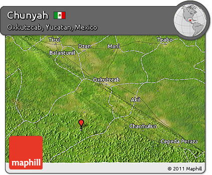 Satellite 3D Map of Chunyah