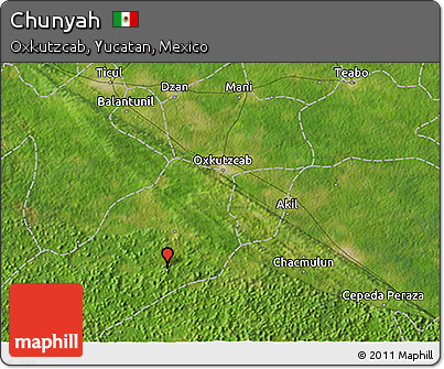 Satellite 3D Map of Chunyah