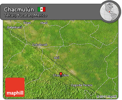Satellite Map of Chacmulún