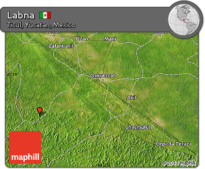 Satellite Map of Labna
