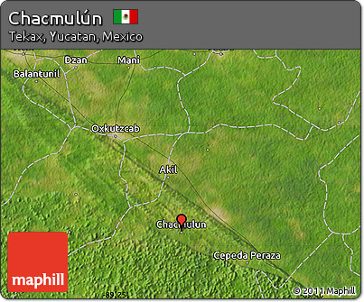 Satellite Map of Chacmulún