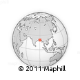 Outline Map of the Area around 20° 22' 55" N, 90° 10' 30" E, rectangular outline