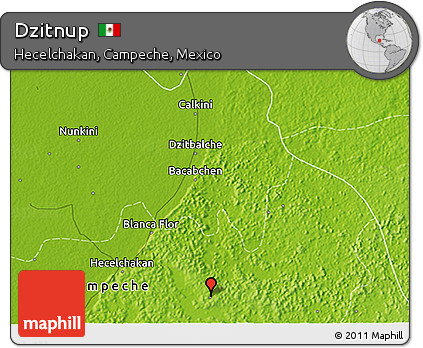 Physical 3D Map of Dzitnup
