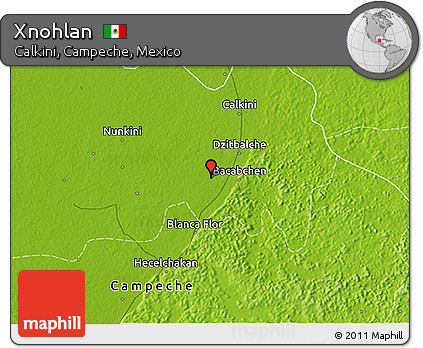 Physical 3D Map of Xnohlan