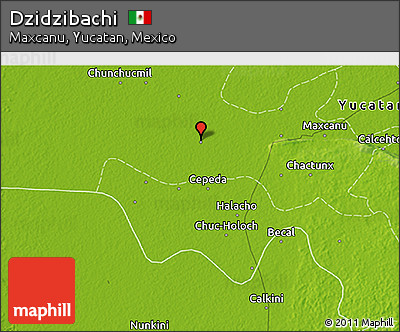 Physical 3D Map of Dzidzibachi