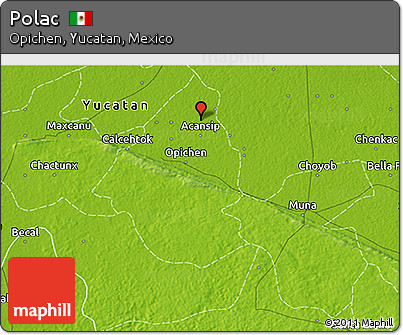 Physical 3D Map of Polac