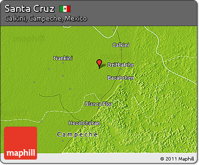 Physical 3D Map of Santa Cruz