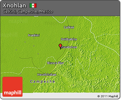 Physical 3D Map of Xnohlan
