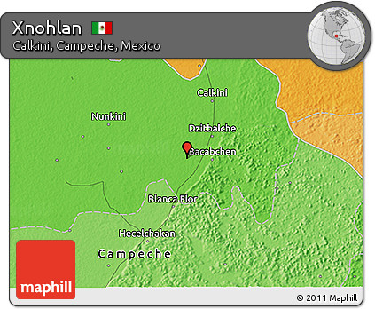 Political 3D Map of Xnohlan