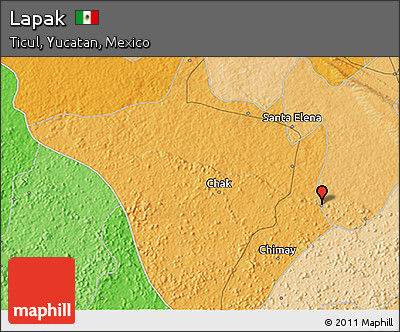 Political 3D Map of Lapak