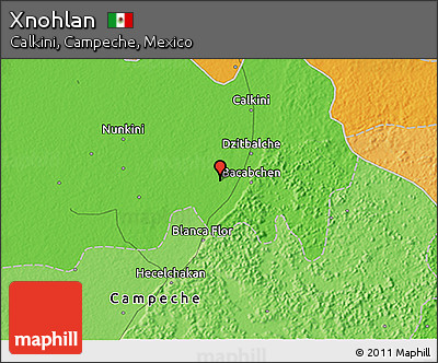 Political 3D Map of Xnohlan