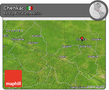 Satellite 3D Map of Chenkac