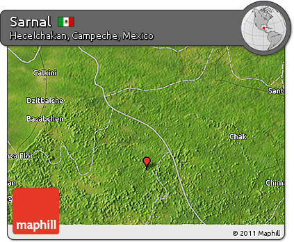 Satellite 3D Map of Sarnal