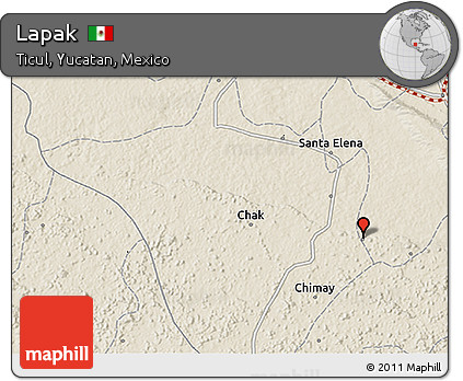 Shaded Relief 3D Map of Lapak