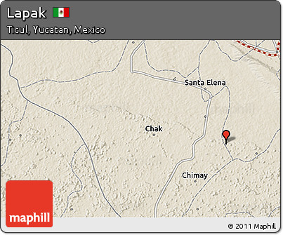 Shaded Relief 3D Map of Lapak