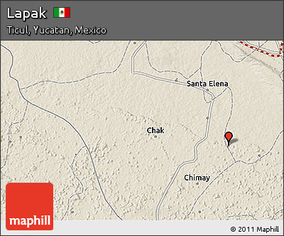 Shaded Relief 3D Map of Lapak
