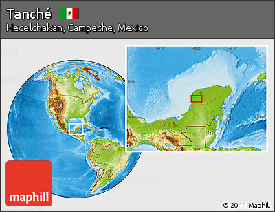 Physical Location Map of Tanché