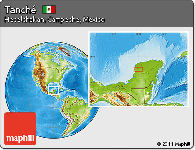 Physical Location Map of Tanché