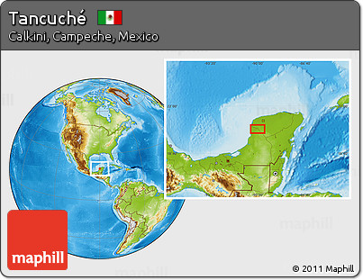 Physical Location Map of Tancuché
