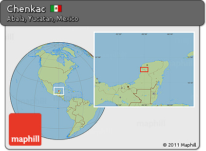 Savanna Style Location Map of Chenkac
