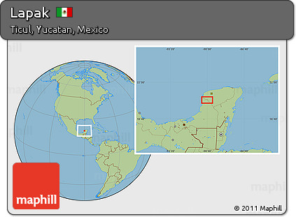Savanna Style Location Map of Lapak