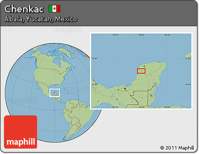 Savanna Style Location Map of Chenkac