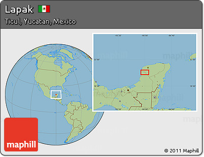 Savanna Style Location Map of Lapak
