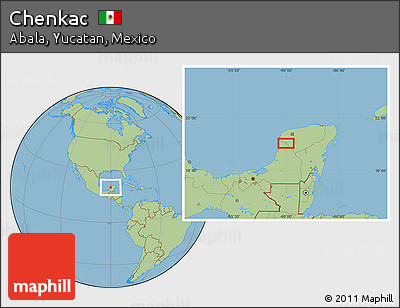 Savanna Style Location Map of Chenkac