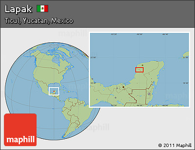 Savanna Style Location Map of Lapak