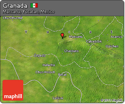 Satellite Map of Granada