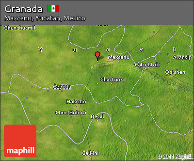 Satellite Map of Granada