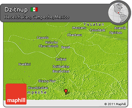 Physical Panoramic Map of Dzitnup