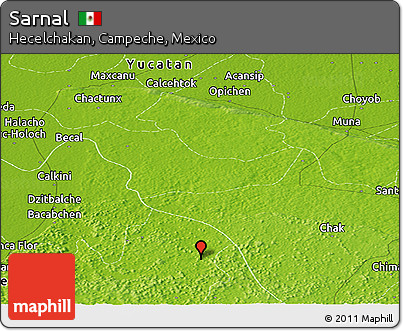 Physical Panoramic Map of Sarnal