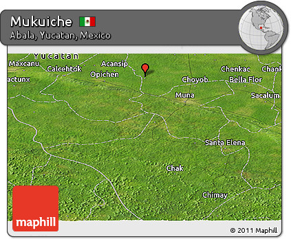 Satellite Panoramic Map of Mukuiche