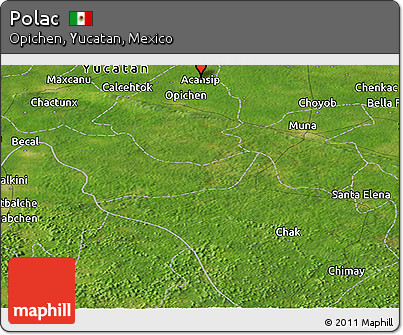Satellite Panoramic Map of Polac