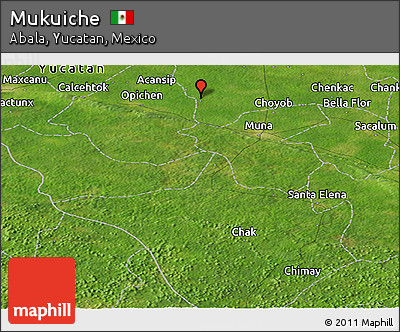 Satellite Panoramic Map of Mukuiche