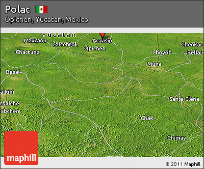 Satellite Panoramic Map of Polac