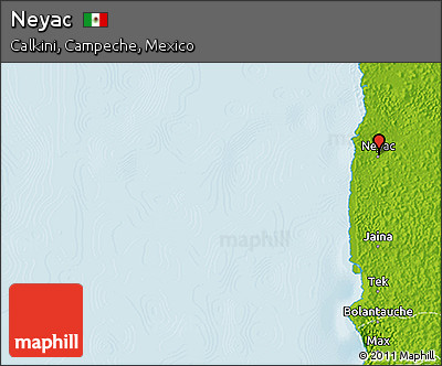 Physical 3D Map of Neyac