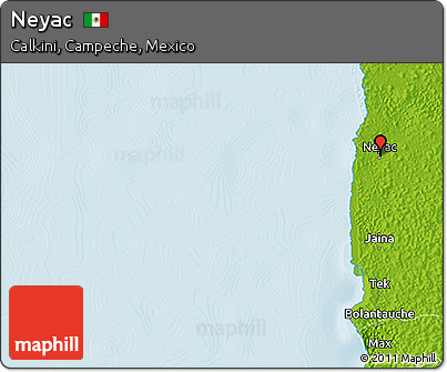 Physical 3D Map of Neyac