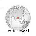 Outline Map of the Area around 20° 22' 55" N, 91° 1' 30" E, rectangular outline