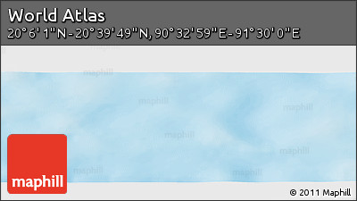 Physical Panoramic Map of the Area around 20° 22' 55" N, 91° 1' 30" E