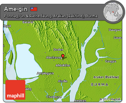 Physical 3D Map of Ame-gin